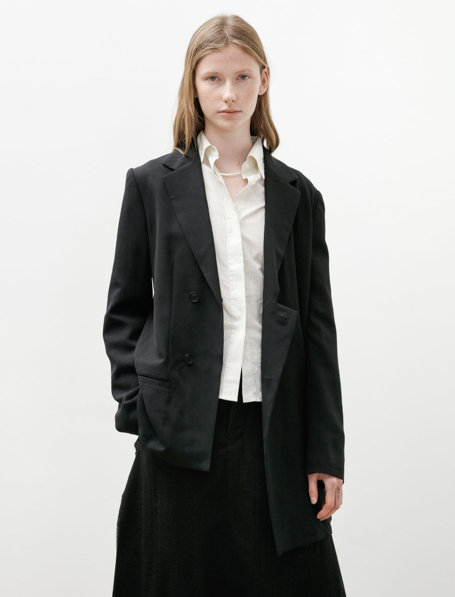 Asymmetrical Front Blazer Black - Image 3
