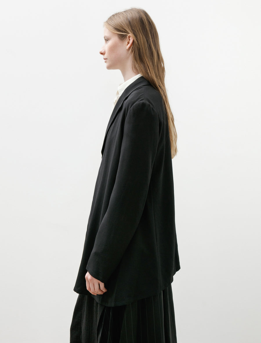 Asymmetrical Front Blazer Black - Image 5