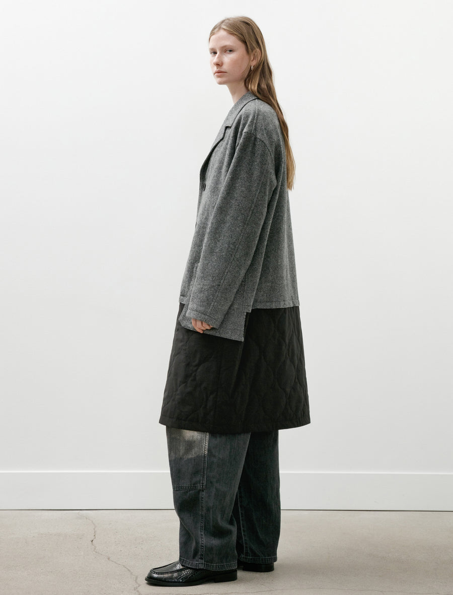 Horizontal Panel Coat Grey/Black - Image 3