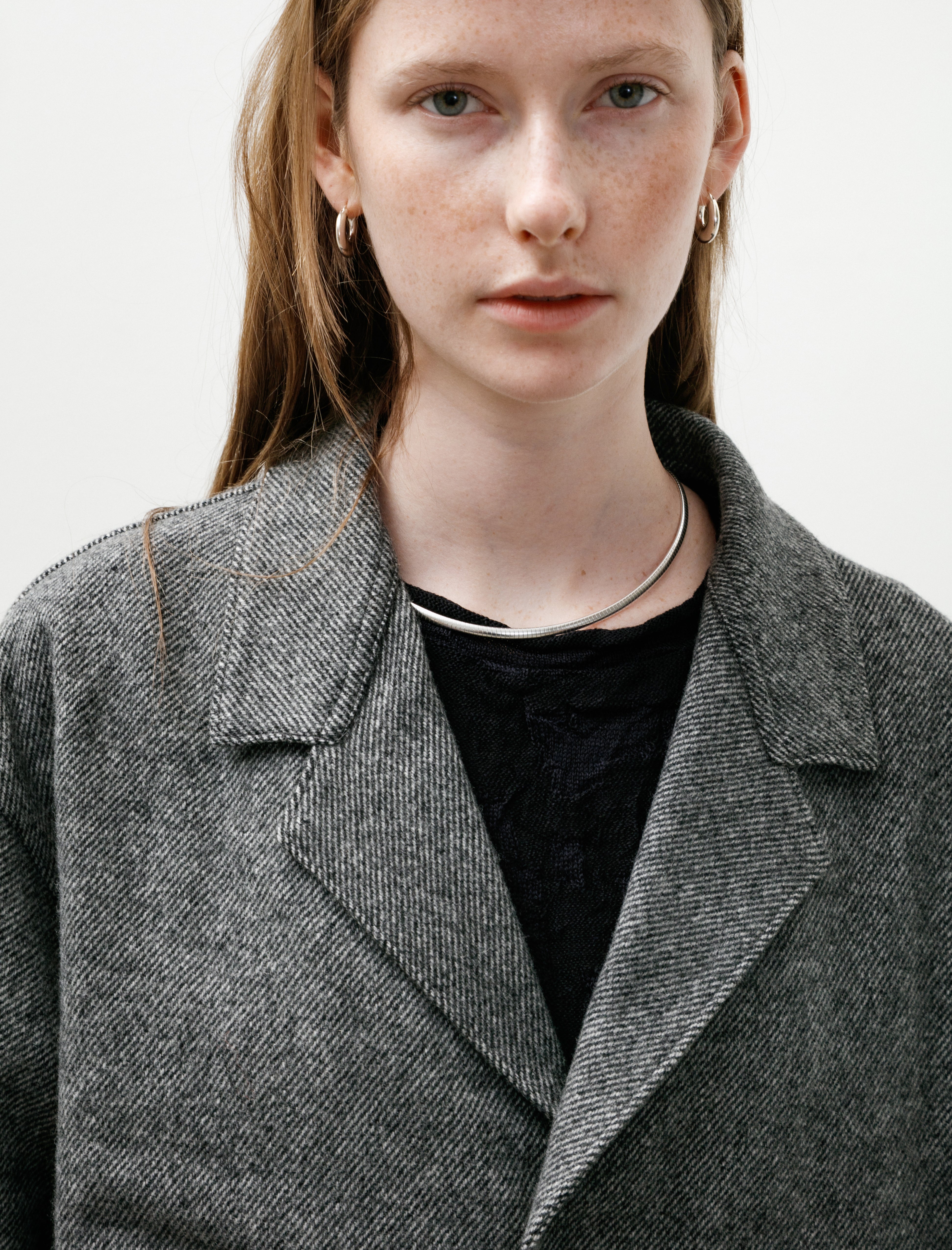 Y's by Yohji Yamamoto Horizontal Panel Coat Grey/Black
