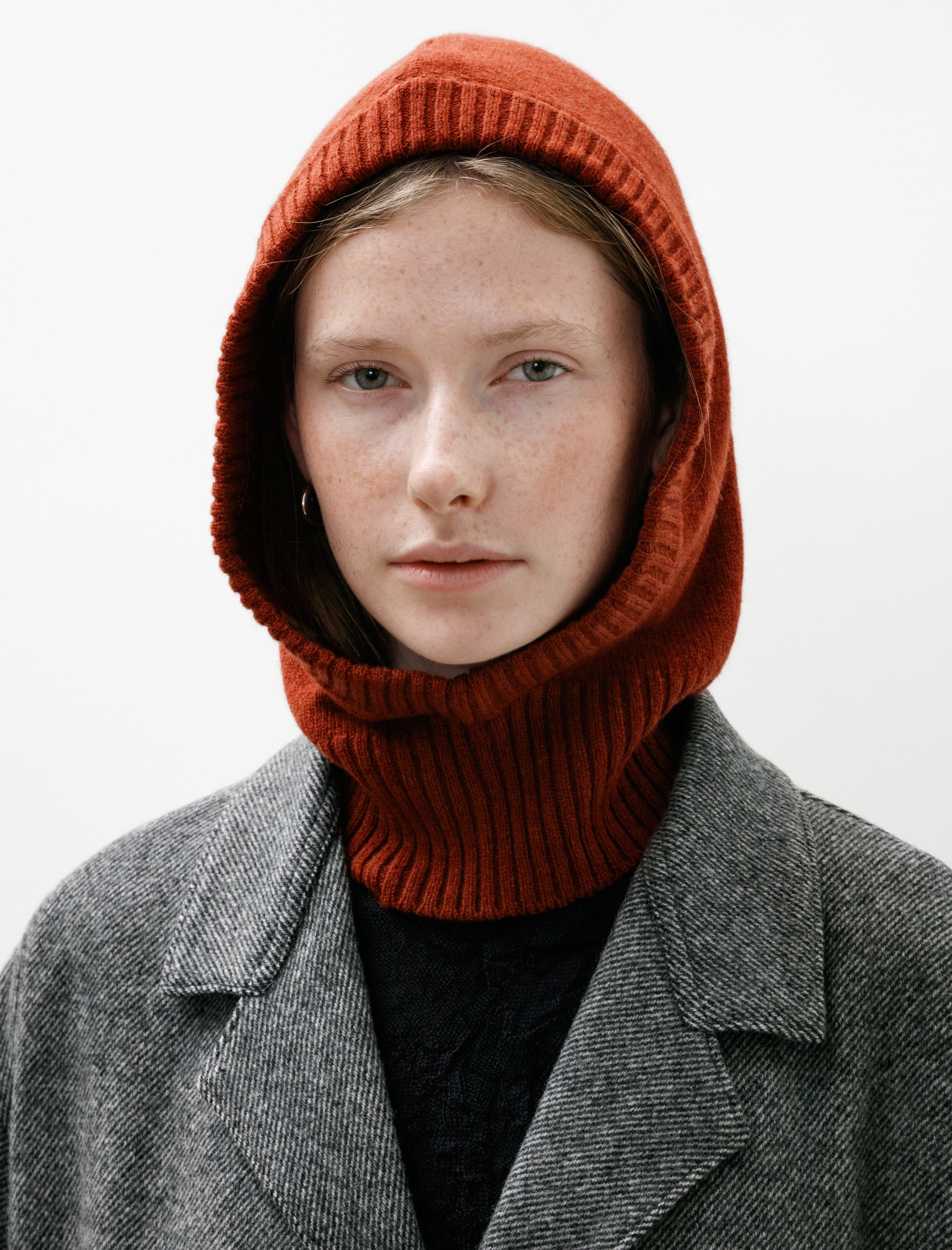 MHL Felted Hood Lambswool Sienna