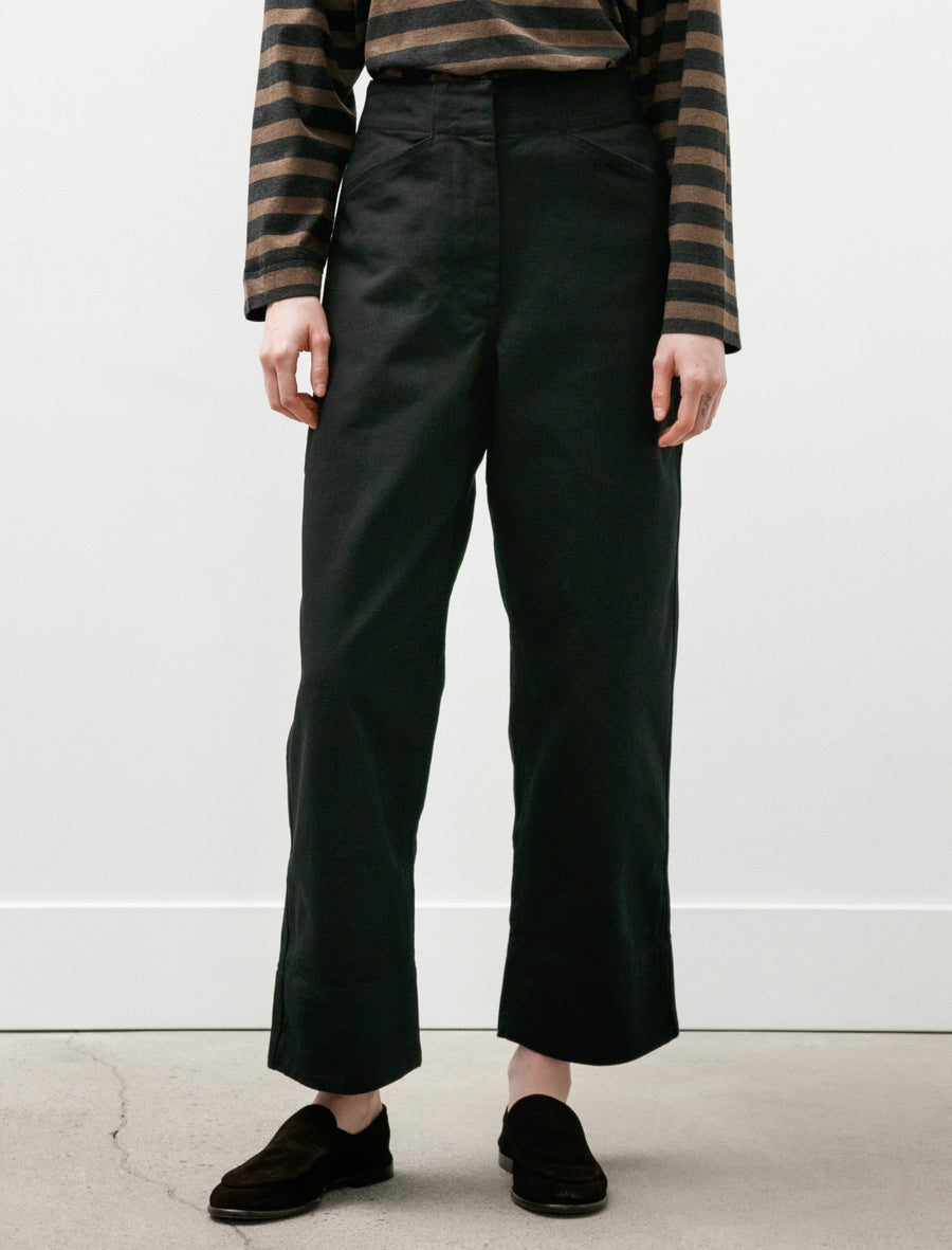 MHL Field Trousers Raised Cotton Drill Black - Image 4