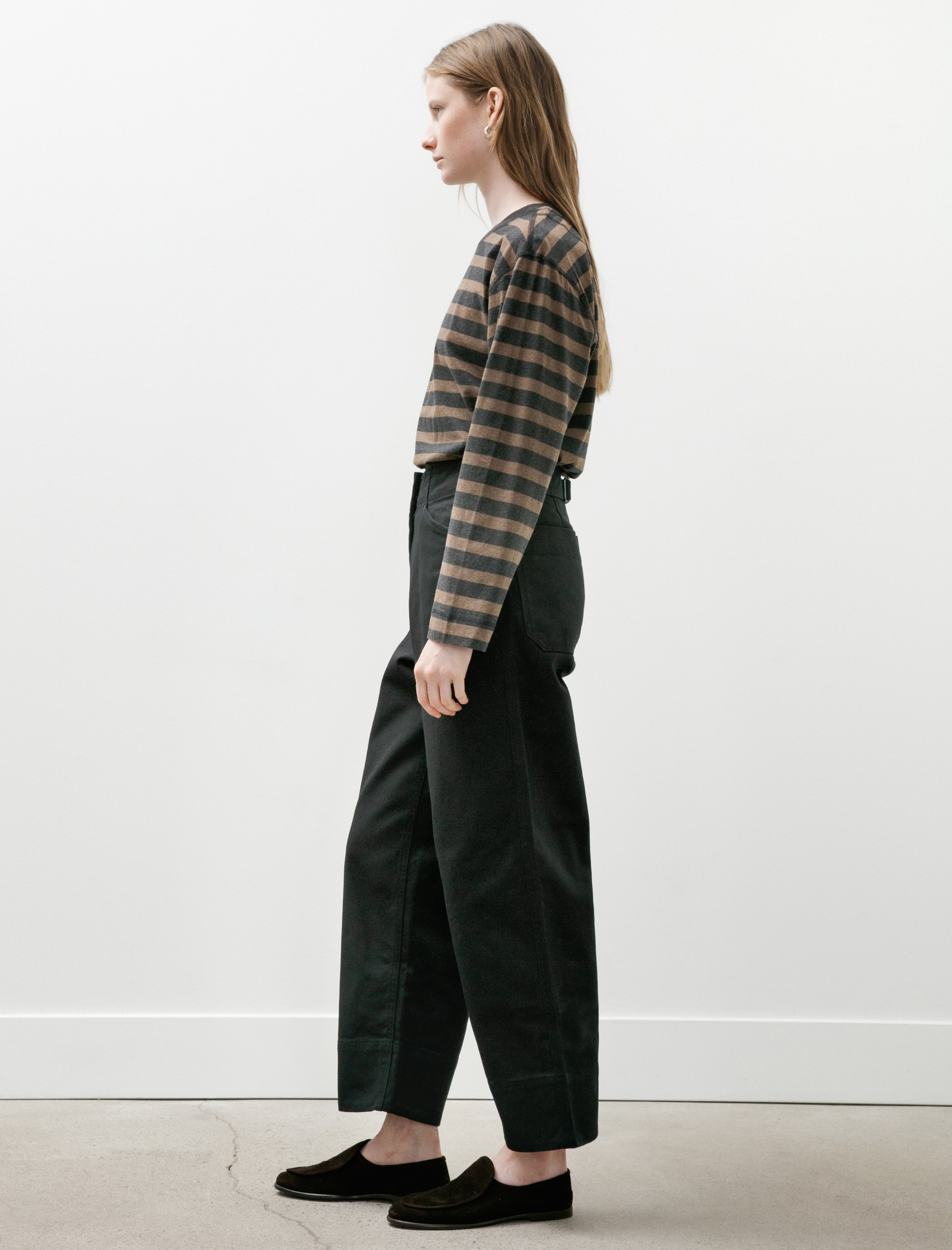 MHL Field Trousers Raised Cotton Drill Black