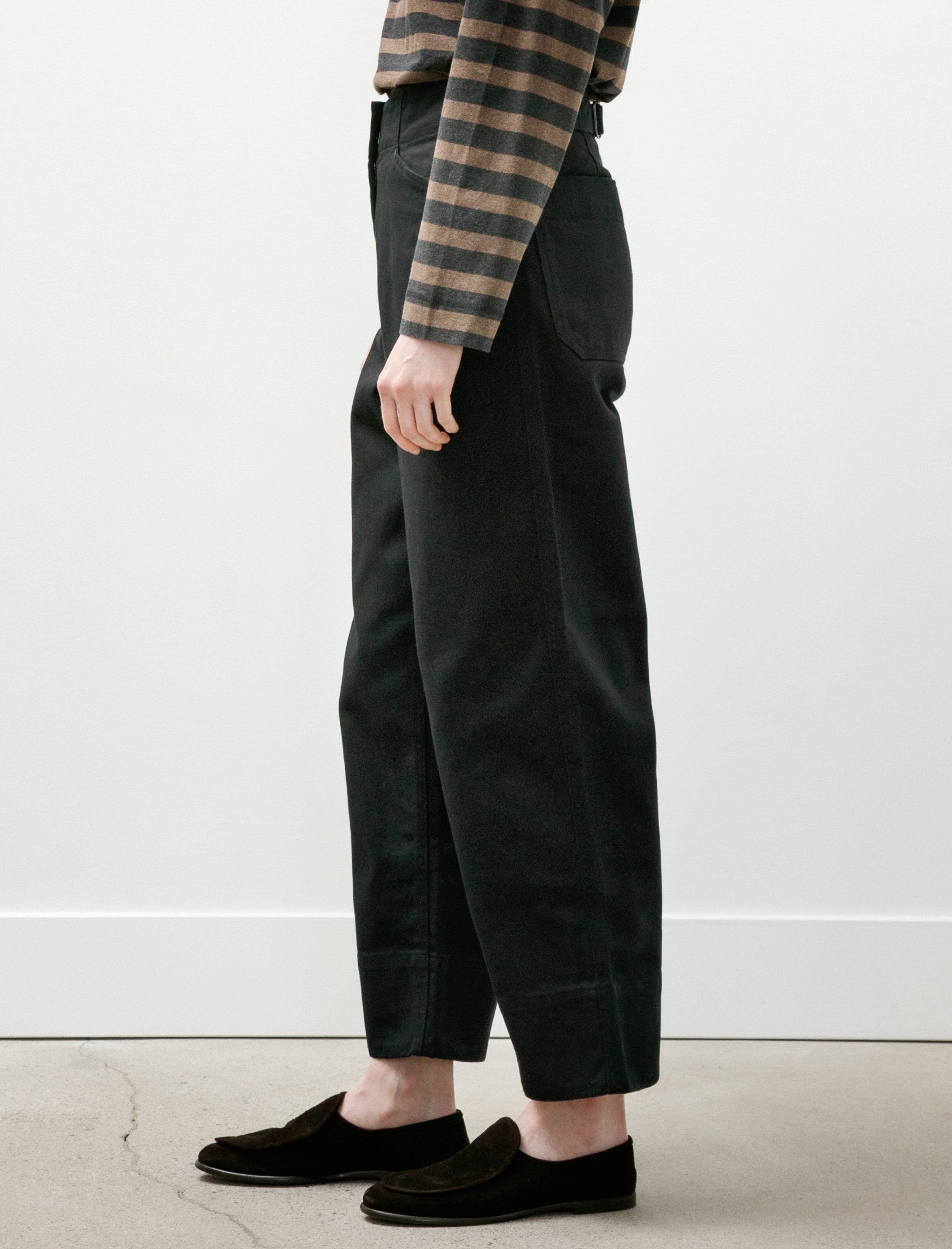 MHL Field Trousers Raised Cotton Drill Black