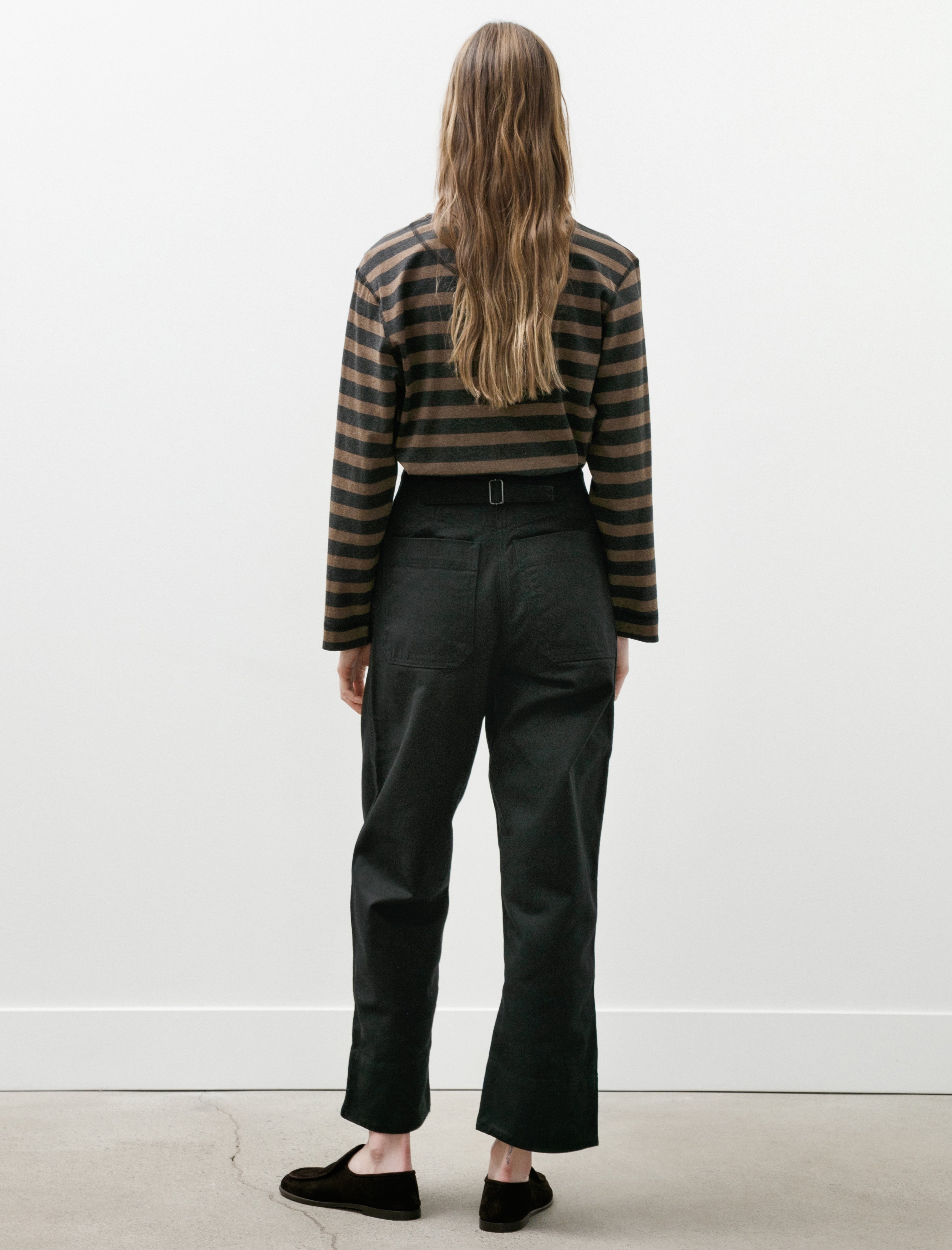 MHL Field Trousers Raised Cotton Drill Black
