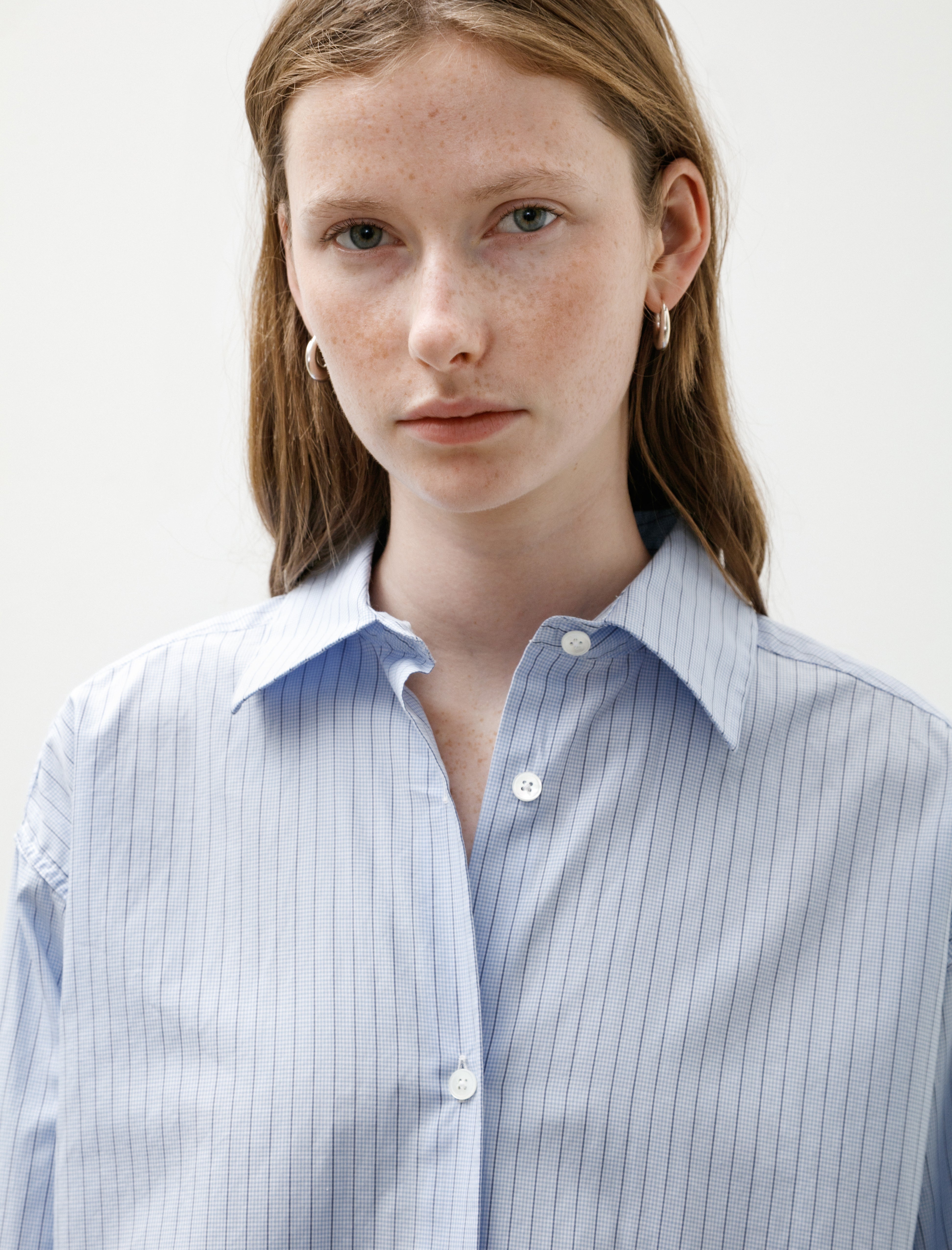 mfpen Women's Generous Shirt Assistant Stripe
