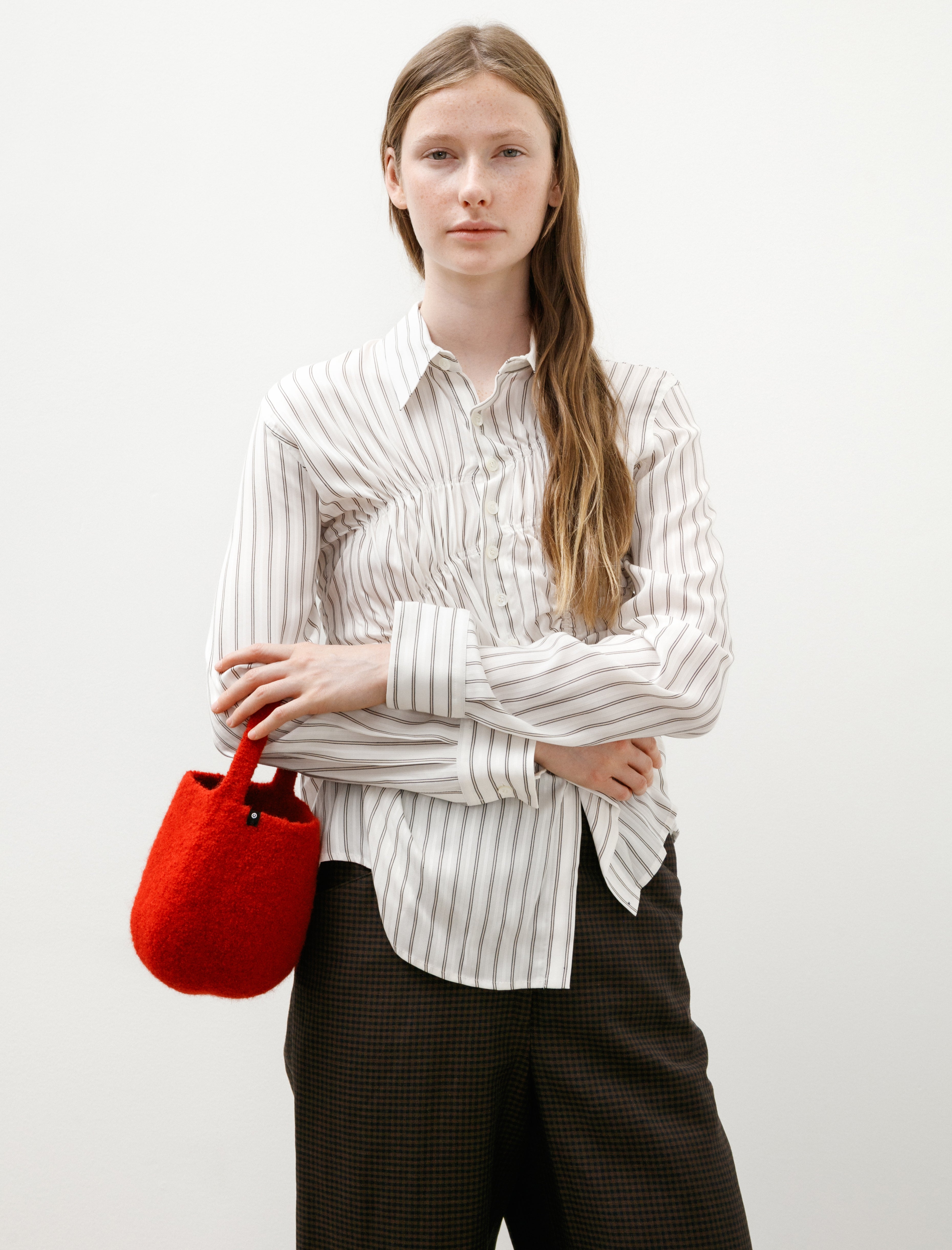Cecilie Telle Hand Ball Bag Deep Red
