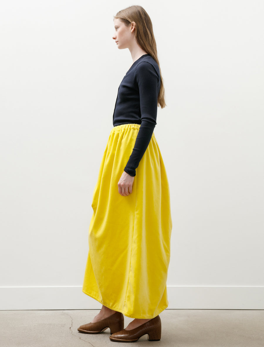 Britt Skirt Cotton Velvet Yellow - Image 3