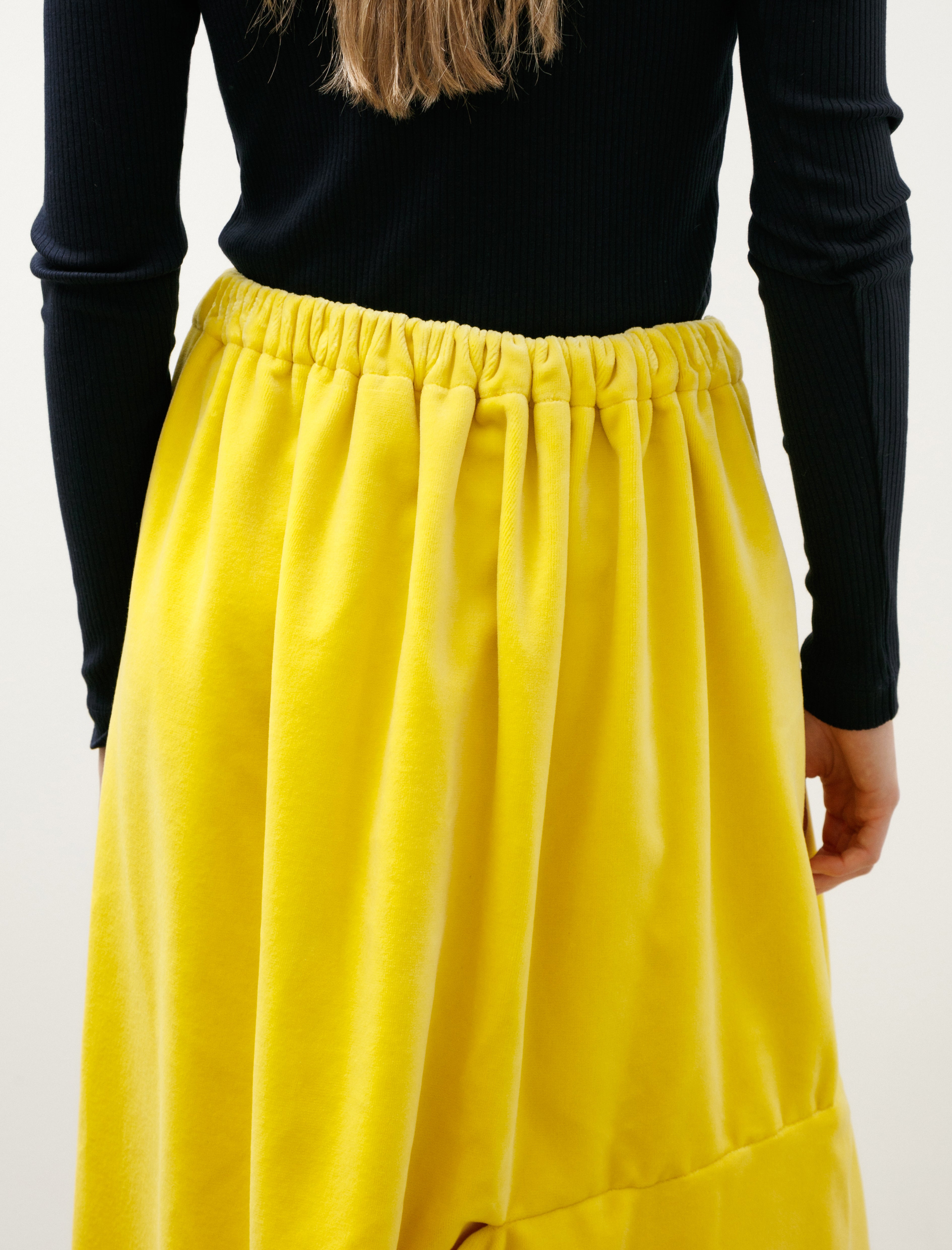 Britt Liberg Britt Skirt Cotton Velvet Yellow