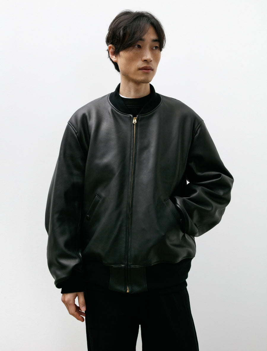 Calfskin Zip Blouson Black - Main Image