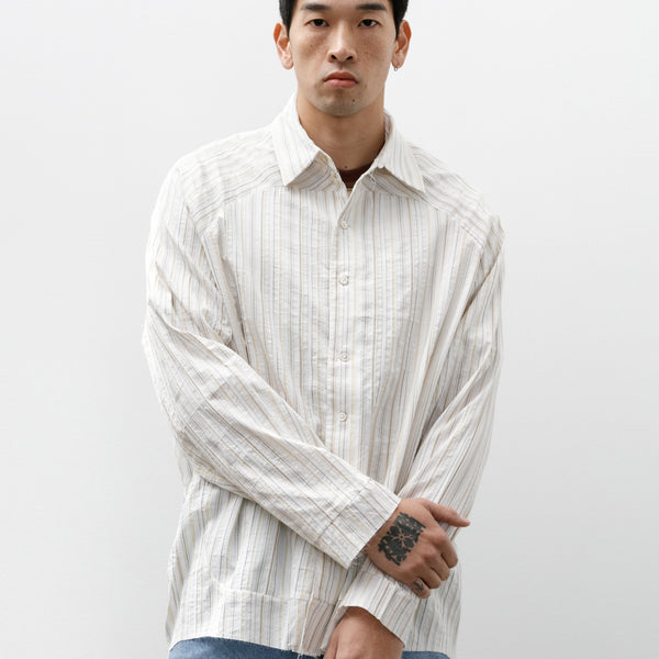 Camiel Fortgens Football Shirt Cotton/Silk Off-White Stripes