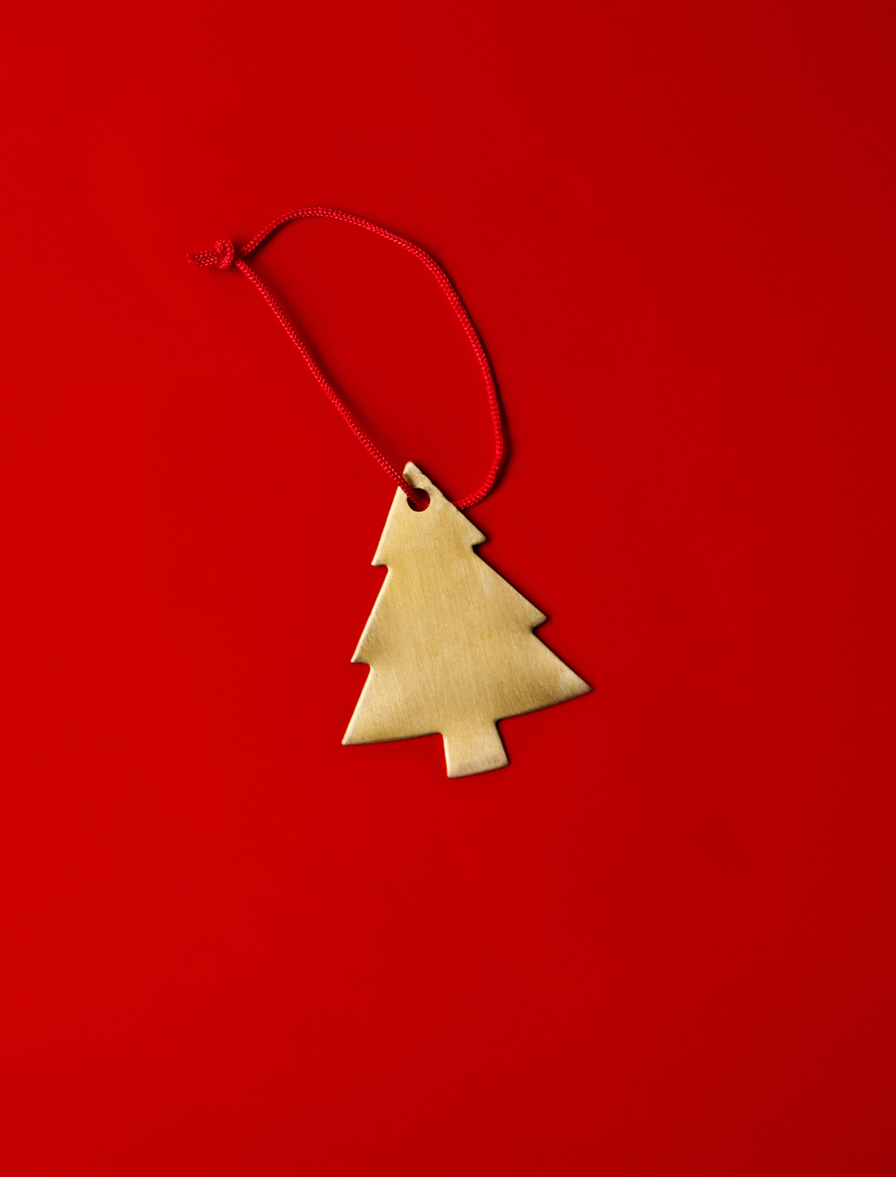 Fog Linen Brass Ornament Tree