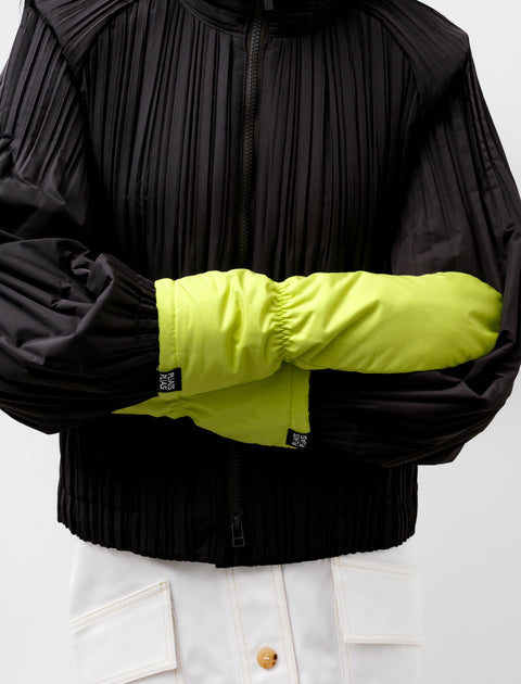 Pleats Please by Issey Miyake Pleats Mittens Yellow Green