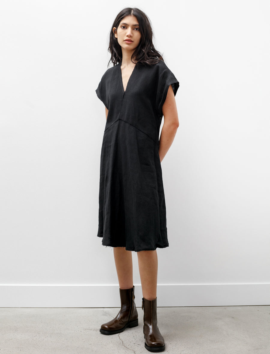 acne linen dress Acne Studios Linen Knee-Length Dress - Black Dresses, Clothing - ACN180529