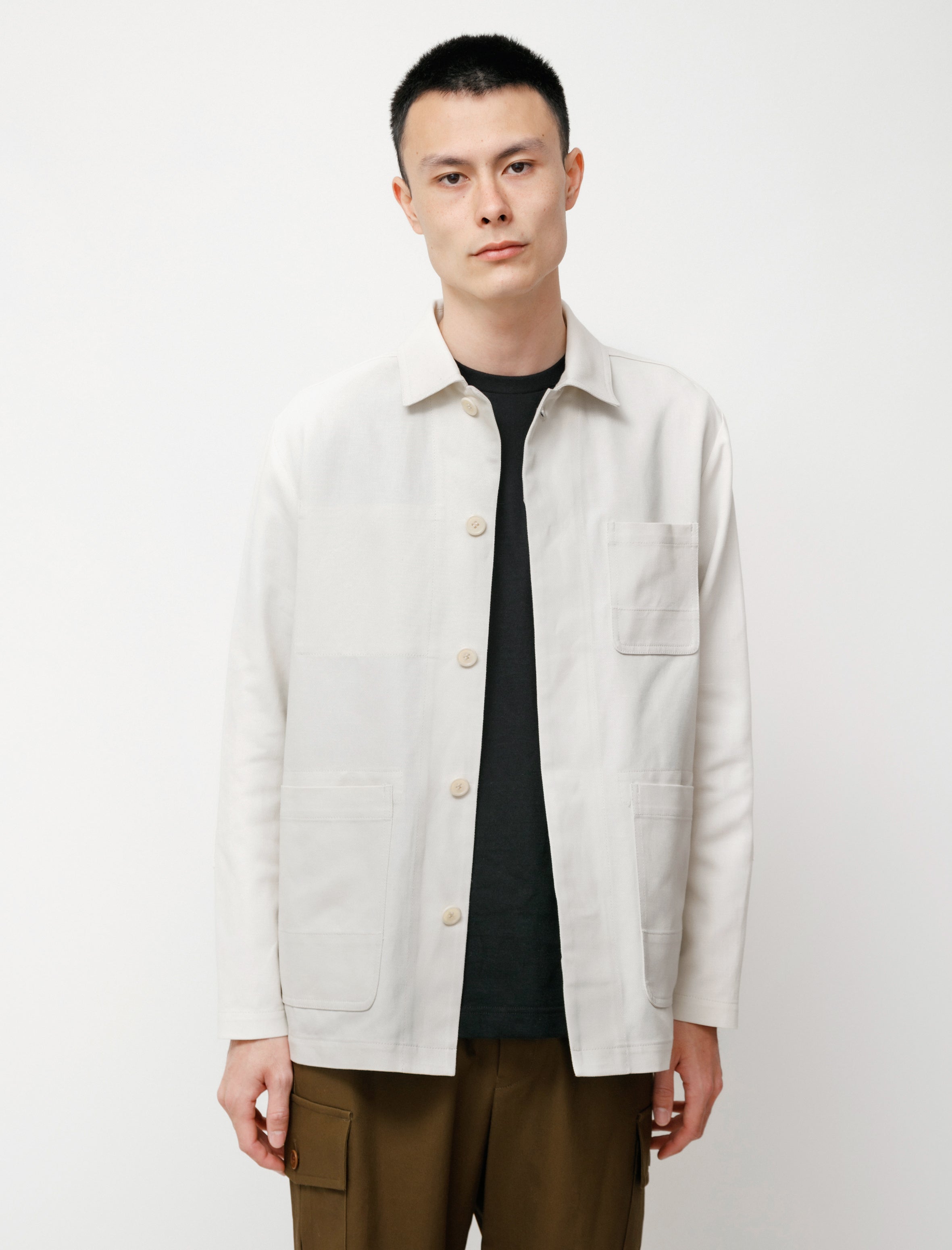 niuhans Compact High Twisted Cotton Atelier Jacket Off-White – Neighbour