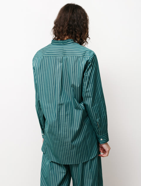 Cristaseya Mao Shirt Green Stripes