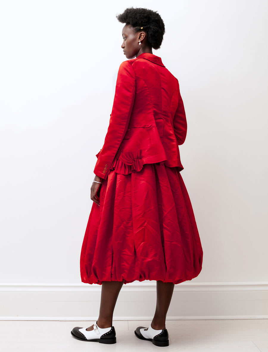 Comme des Garçons Comme des Garçons Satin Balloon Hem Skirt  