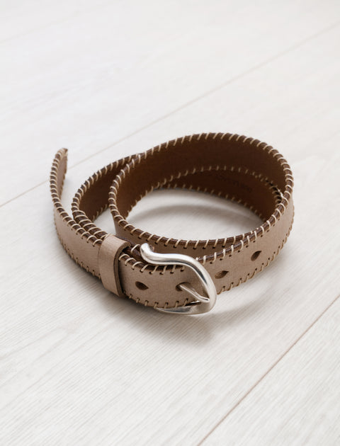 Our Legacy 3.5 CM Belt Arena Beige Leather