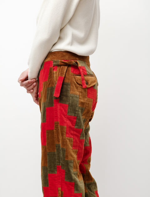 Bode Hunting Brick Quilt Trousers