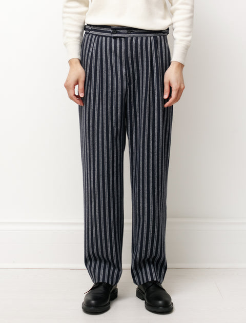 Bode Valley Stripe Pleated Trousers