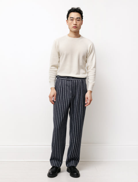 Bode Valley Stripe Pleated Trousers