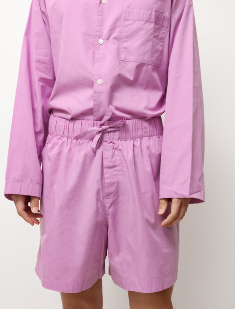 Tekla Poplin Shorts Purple Pink