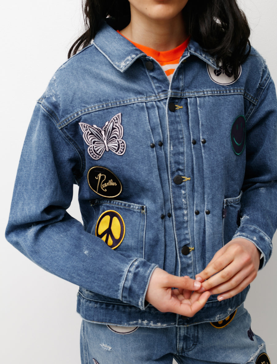 Needles Assorted Patches Jean Jacket – Neighbour Needles Assorted Patches Jean Jacket – Neighbour