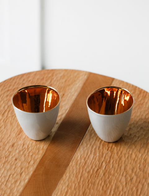 Tsé Tsé Coffee Cup Porcelain Gold
