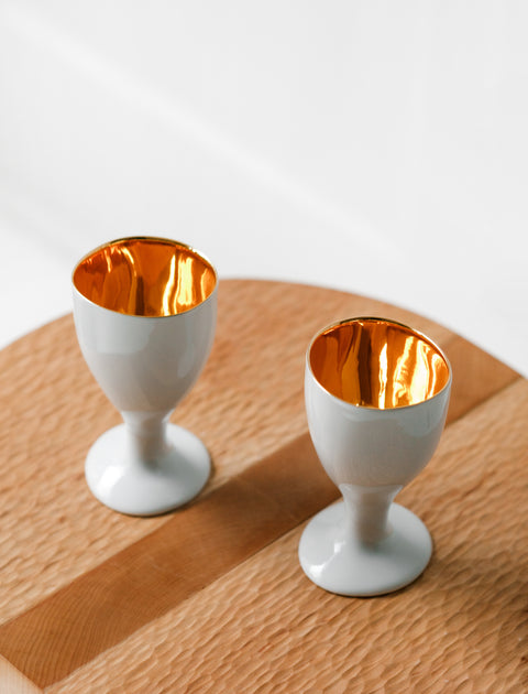 Tsé Tsé Stemmed Glass Porcelain Gold