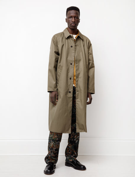 Camiel Fortgens Long Coat Cotton Twill Green – Neighbour