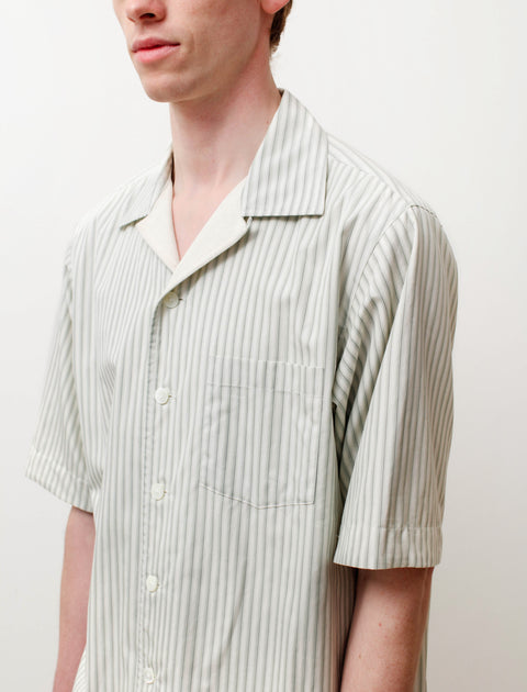 Auralee Terry Lined Finx Stripe Shirt