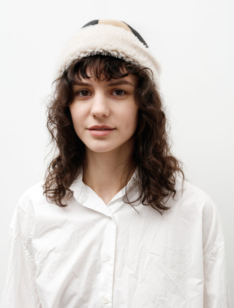 Bode Patchwork Shearling Hat