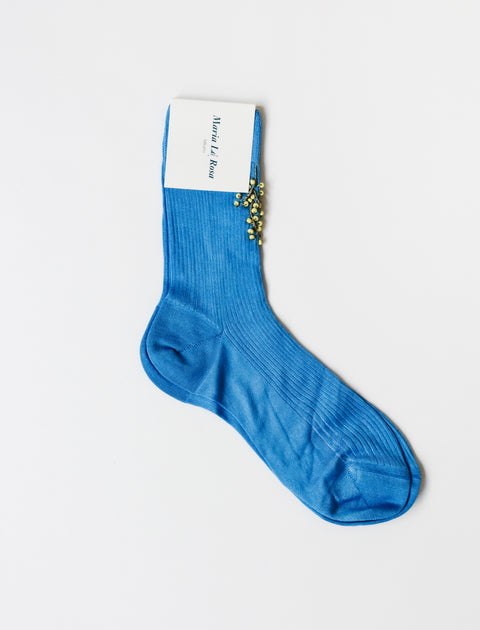 Maria La Rosa Mimosa Bead Socks Blue