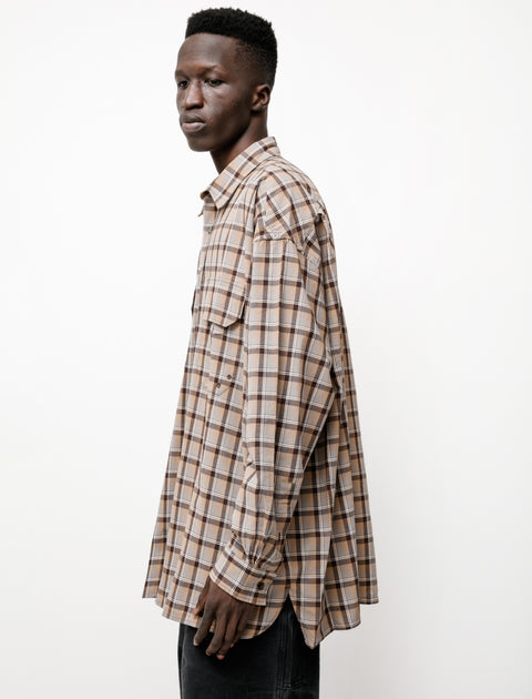 Acne Studios Oversized Shirt Checked Grey/Brown