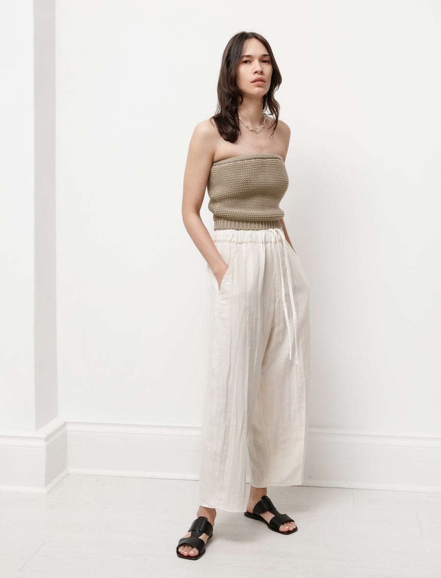 Cristaseya Japanese Cotton/Linen Moroccan Pants White Neighbour Cristaseya Japanese Cotton/Linen Moroccan Pants White Neighbour