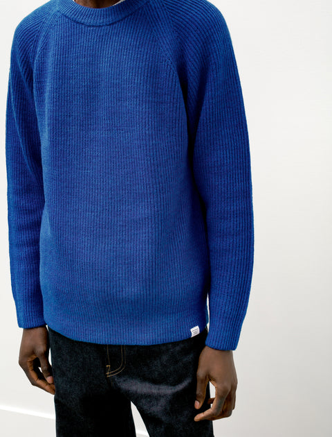 Norse Projects Roald Cotton Wool Cobalt