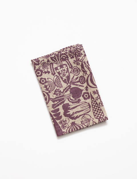 Classiky Mihiko Seki Linen Vegetable Print Tea Towel