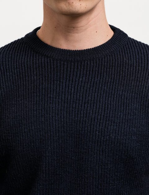 Cristaseya Soft Wool Sweater Navy