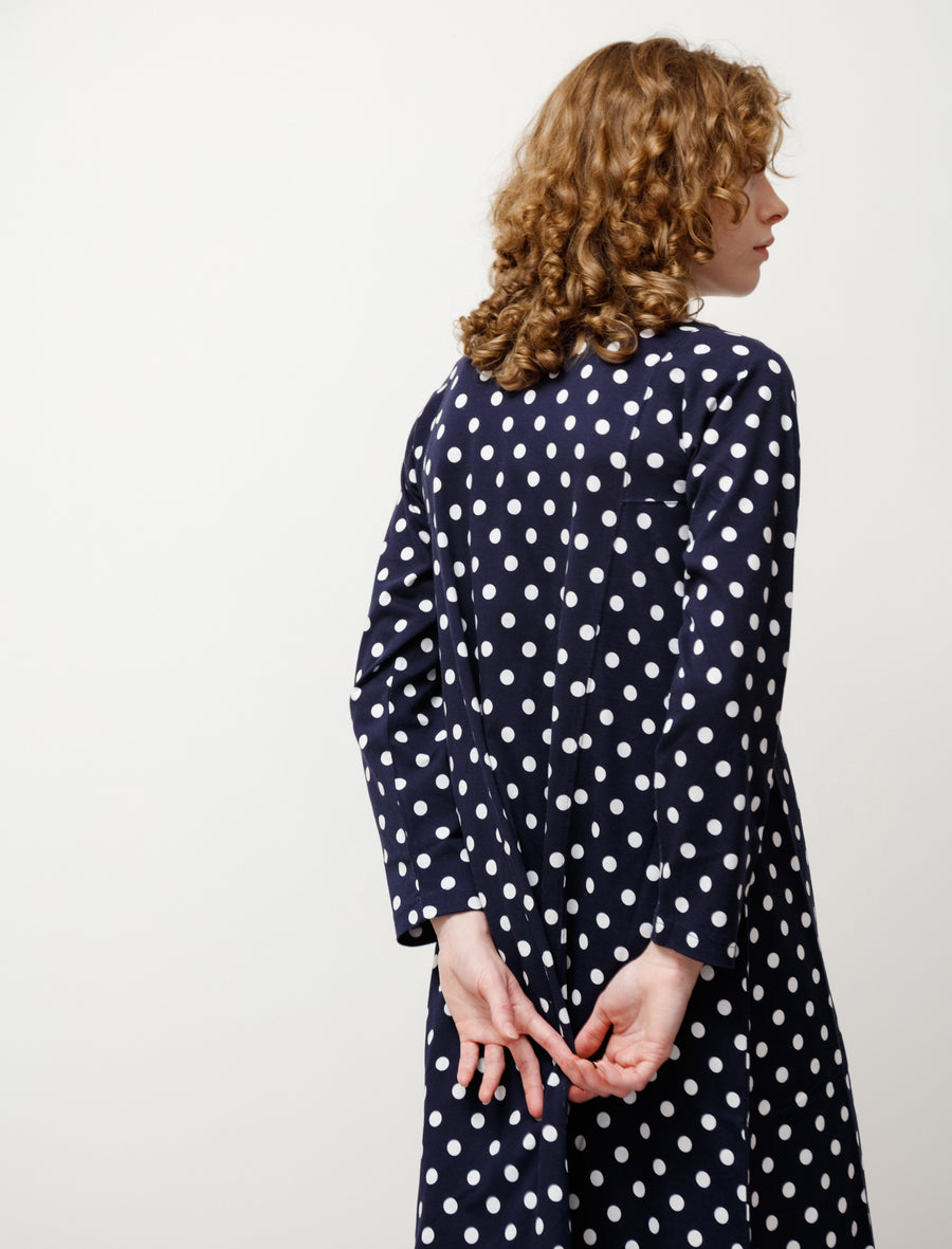 Panelled Polka Dot Jersey Dress Panelled Polka Dot Jersey Dress