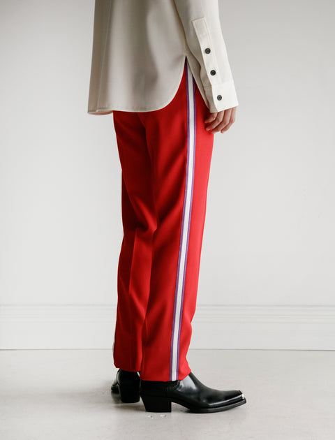 CALVINKLEIN205W39NYC Uniform Pant with Side Stripe Scarlet