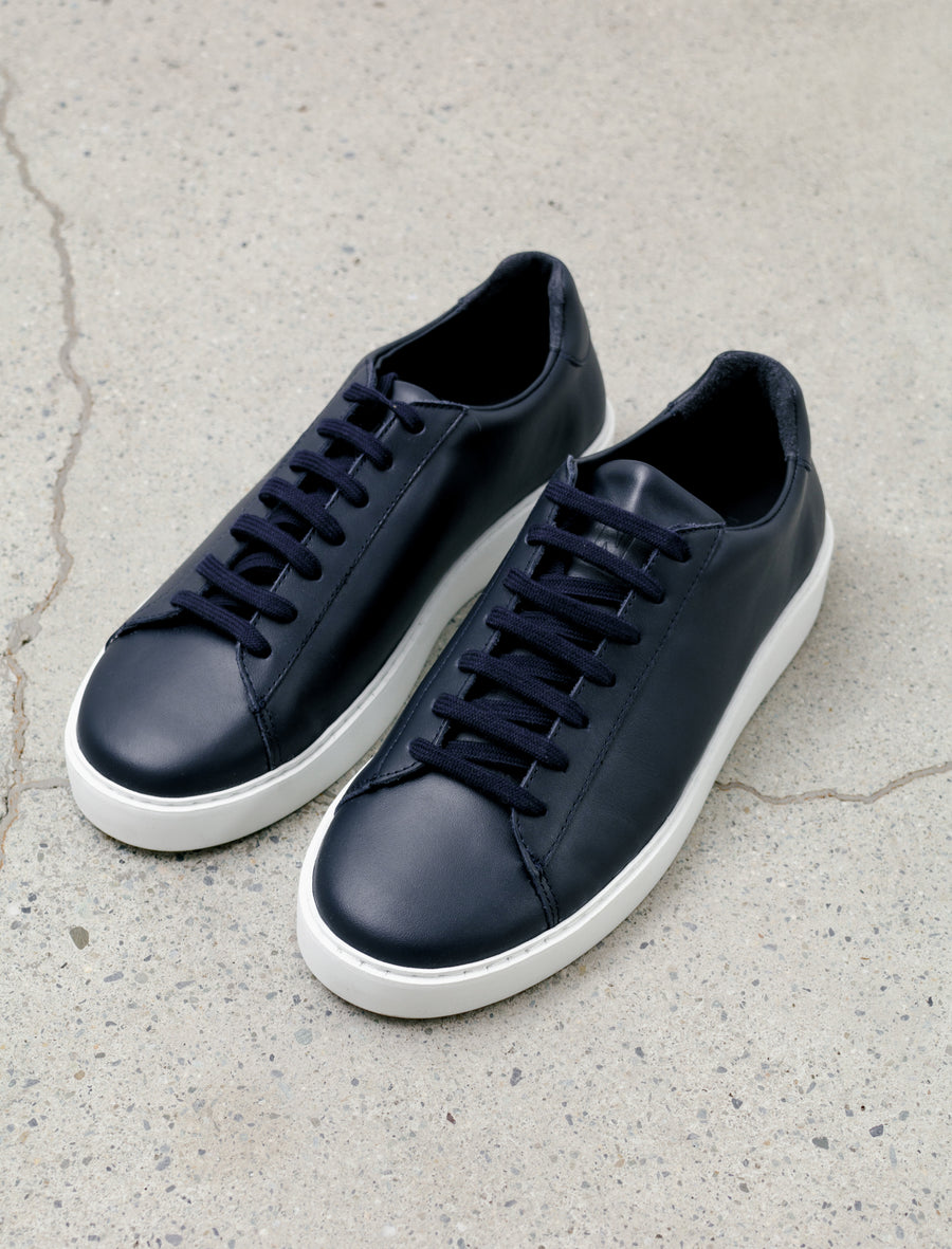 navy blue dress sneakers Men's Navy & Blue Dress Shoes-Bruno Marc