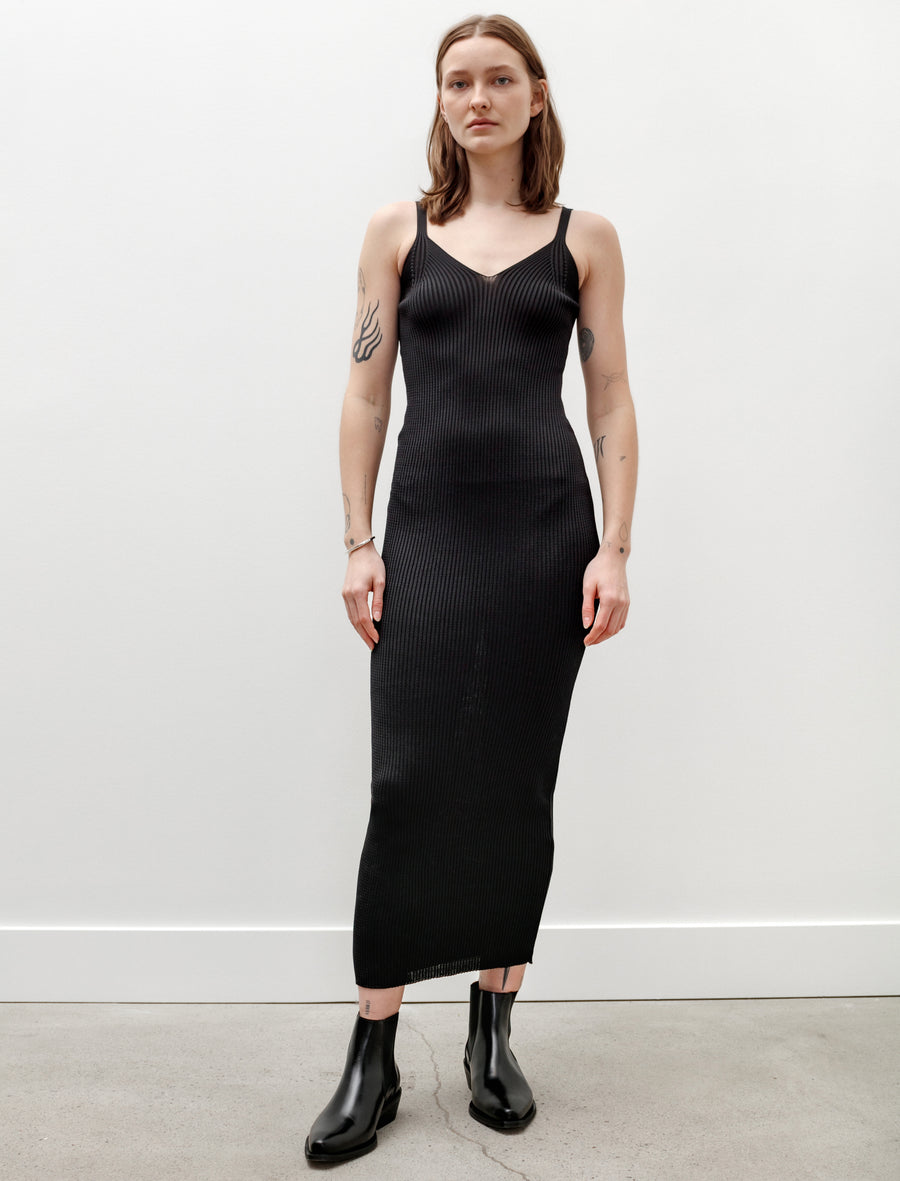 Our Legacy Knitted Singlet Dress Super Black Performance Poly Neighbour Our Legacy Knitted Singlet Dress Super Black Performance Poly Neighbour