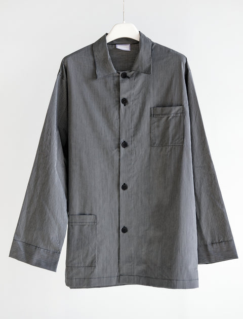 REST Mens Pyjama Set Micro Stripe Algae/Khaki