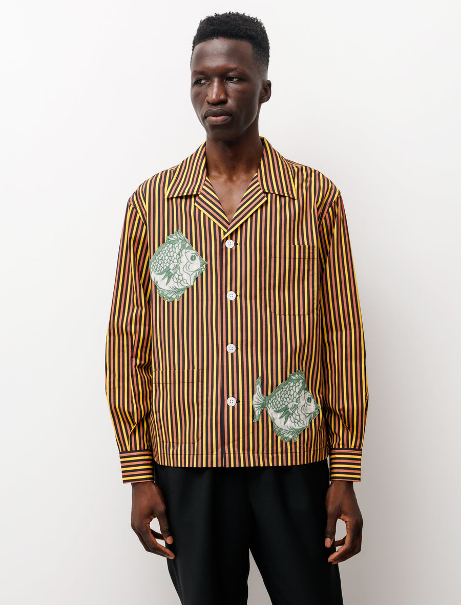 dress shirt with fish on it Bluefin - Fish Wave Performance Print Shirt by Bluefin