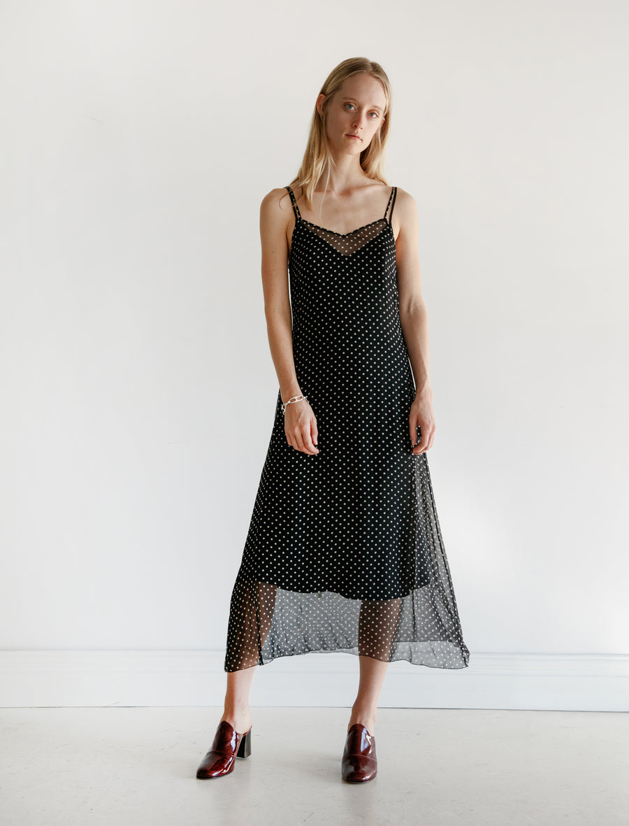 Organic by John Patrick Chiffon Dot Slip Dress Neighbour Organic by John Patrick Chiffon Dot Slip Dress Neighbour