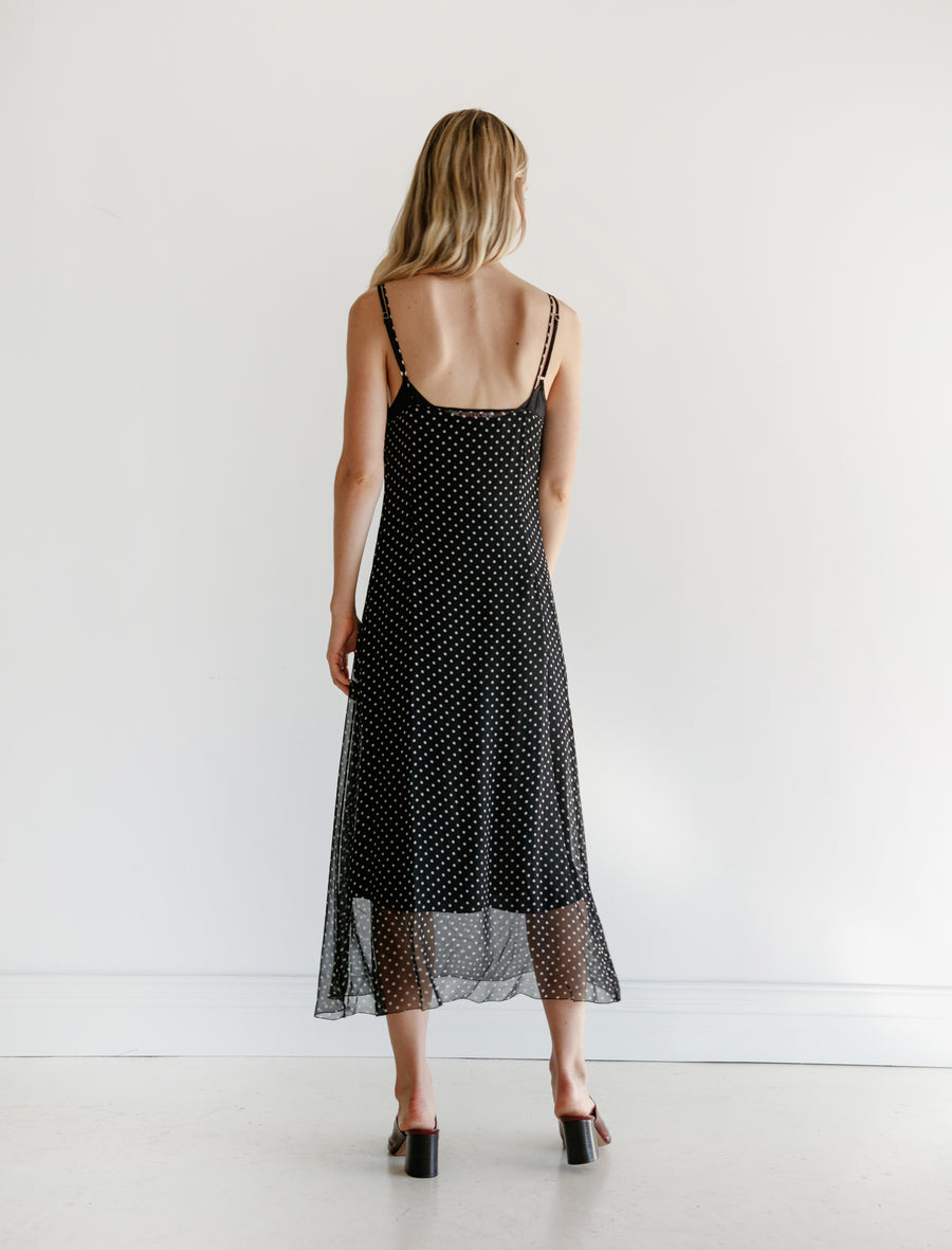 polka dot chiffon dress Organic by John Patrick Chiffon Dot Slip Dress – Neighbour