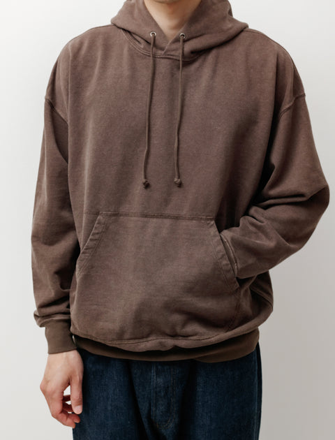 Evan Kinori Hooded Sweatshirt Organic Cotton Hemp Faded Brown