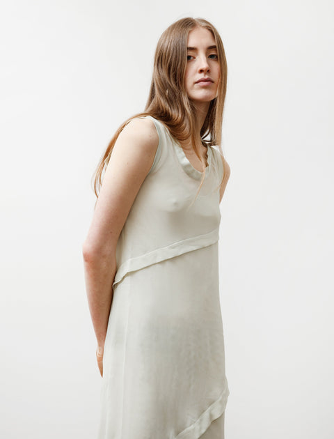 Acne Studios Delisa Georgette Layered Dress Pastel Green