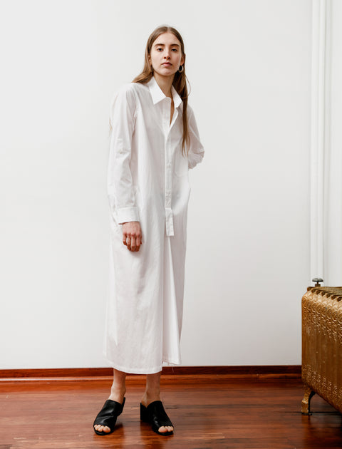 Y's by Yohji Yamamoto Perfect Plain Long Shirtdress White