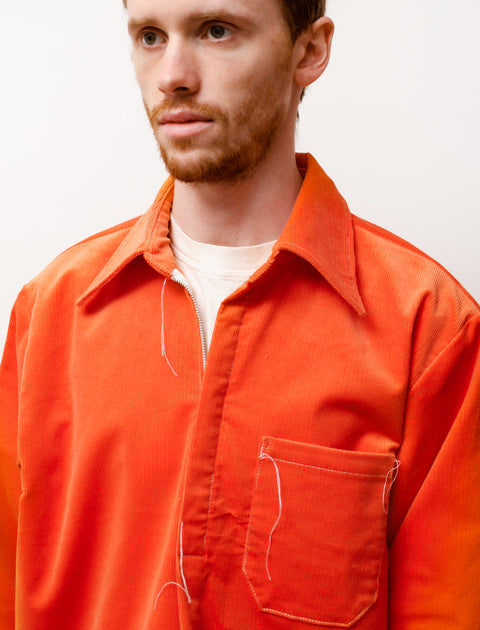 Anorak Zip Corduroy Shirt Orange